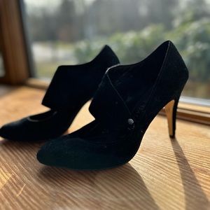 Velvet/Leather WHBM Heels